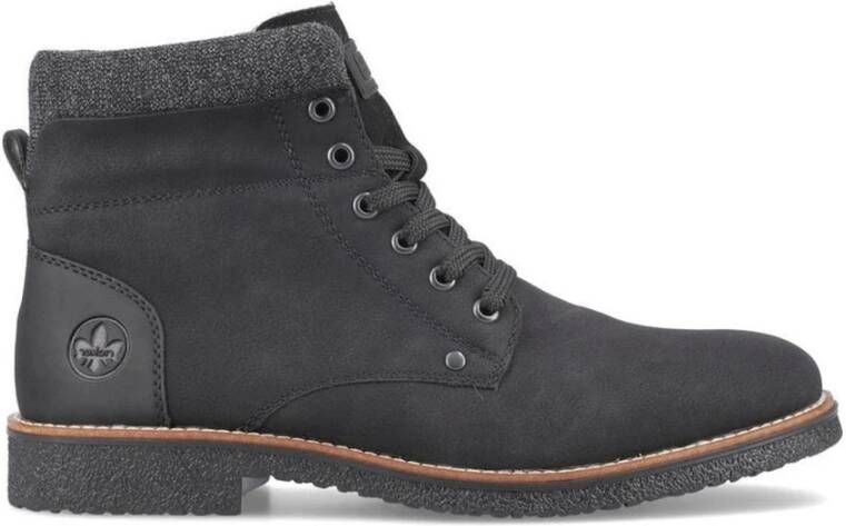 Rieker Zwarte casual gesloten booties Black Heren