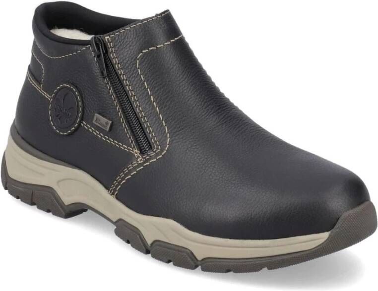 Rieker Zwarte Casual Gesloten Booties Black Heren