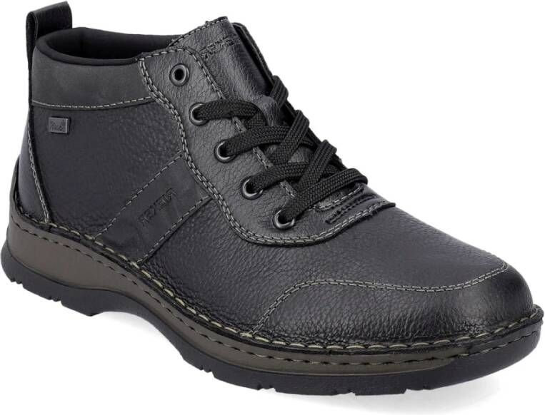 Rieker Zwarte Casual Gesloten Booties Black Heren