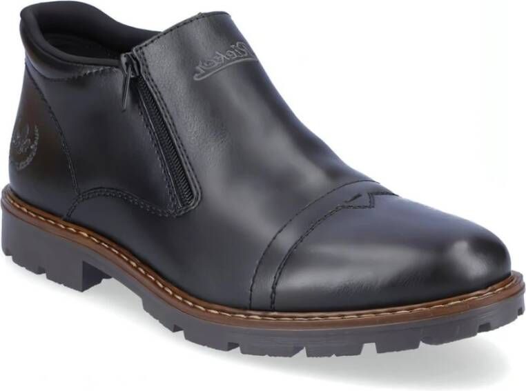 Rieker Zwarte Casual Gesloten Booties Black Heren