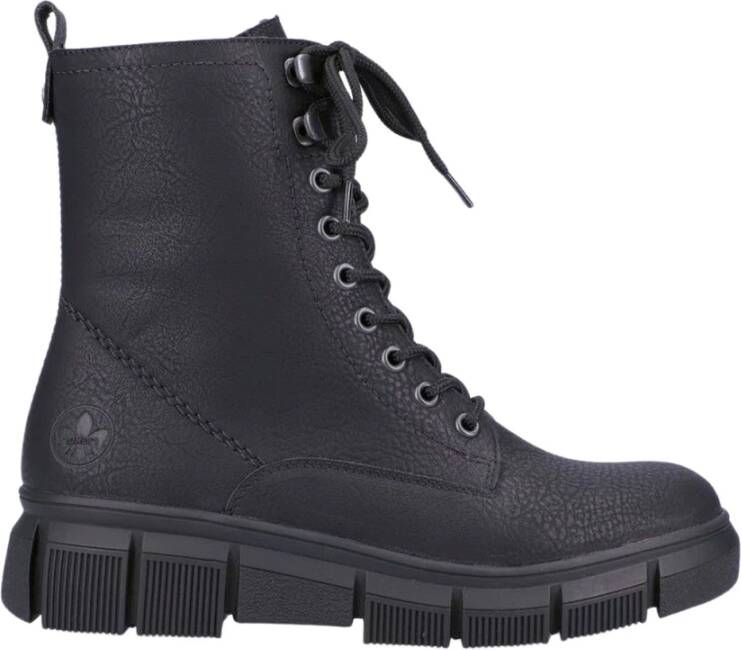 Rieker Zwarte gesloten booties voor vrouwen Zwart Dames