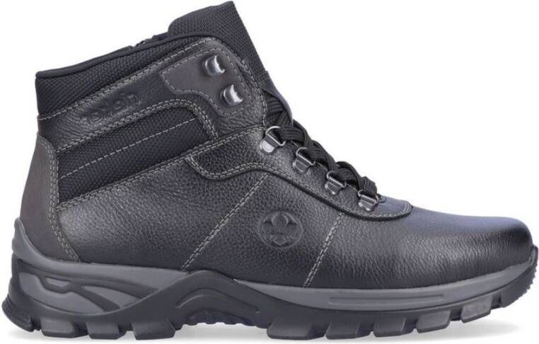 Rieker Zwarte casual gesloten laarsjes Black Heren