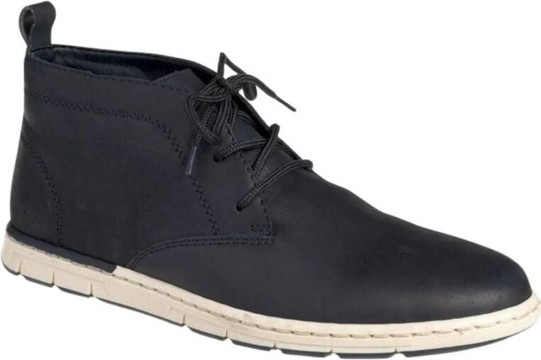 Rieker Zwarte casual gesloten booties voor heren Black Heren