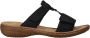 Rieker Slippers sleehak zomerschoen pantoffels met juwelenring - Thumbnail 3