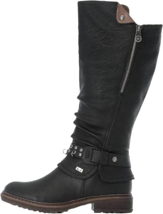 Rieker Winterlaarzen winterboots blokhak met tex-membraan variabele schacht