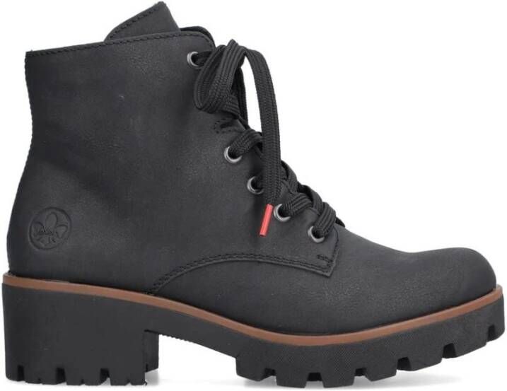 Rieker Veterlaarsjes veterschoenen outdoorankle boots met robuuste profielzool