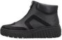 Rieker Boots zonder sluiting enkellaars wedge hak plateaulaarzen met gewatteerde schaprand - Thumbnail 1