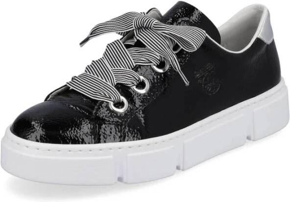 Rieker Sneakers met trendy veters vrijetijdsschoen lage schoen veterschoen