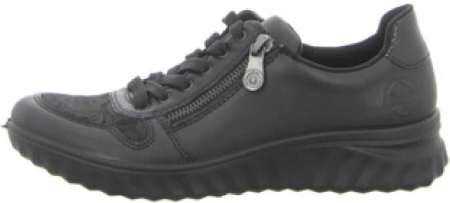 Rieker Zwarte damessneaker comfortabel en veelzijdig Zwarte damessneaker comfortabel en veelzijdig Zwarte damessneaker comfortabel en veelzijdig