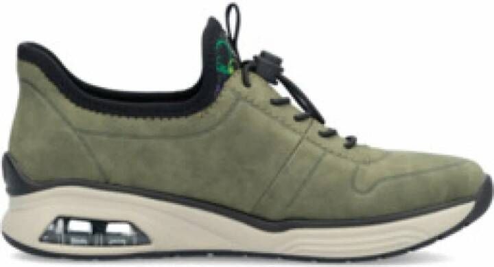 Rieker Slip-on sneakers instapschoen lage schoen vrijetijdsschoen met elastische instap