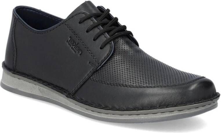 Rieker Zwarte Formele Business Schoenen Black Heren