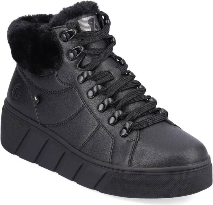 Rieker Zwarte Gesloten Booties Black Dames