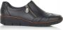 Rieker Zwarte Gesloten Formele Schoenen Black Dames - Thumbnail 1