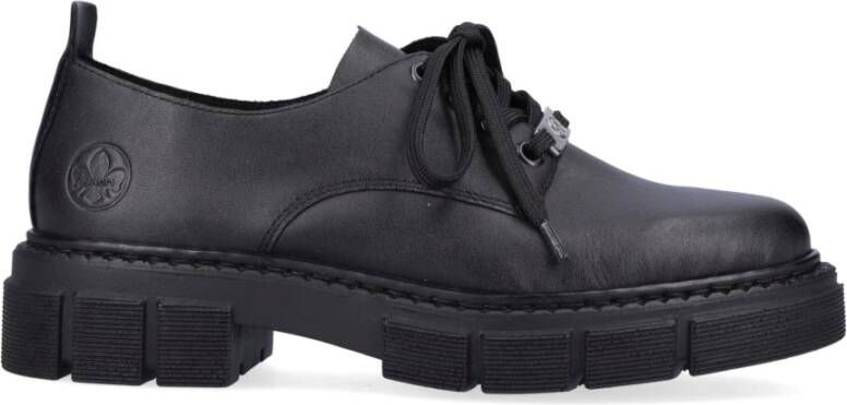 Rieker Zwarte Gesloten Loafers voor Dames Black Dames
