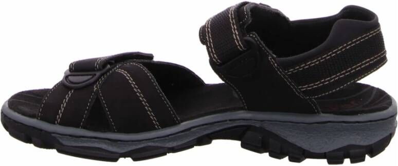 Rieker Zwarte outdoor sandalen voor dames