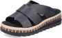 Rieker Slippers sleehak zomerschoen slippers met jute omlijsting - Thumbnail 1