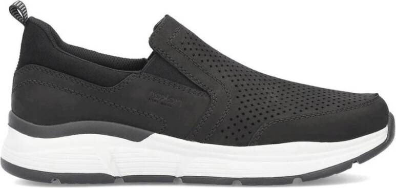 Rieker Zwarte Sneakers voor Mannen Black Heren