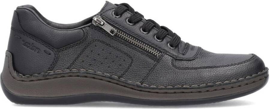 Rieker Zwarte Sneakers voor Mannen Black Heren