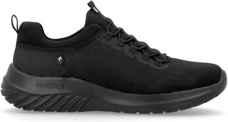 Rieker Zwarte Sneakers voor Mannen Black Heren