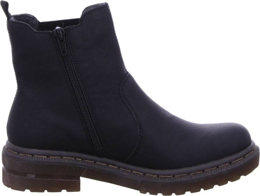 Rieker Chelsea-boots met logo-opschrift aan de stretchinzet