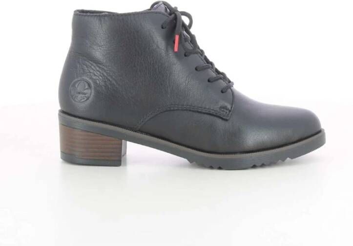 Rieker Zwarte veterlaarsjes