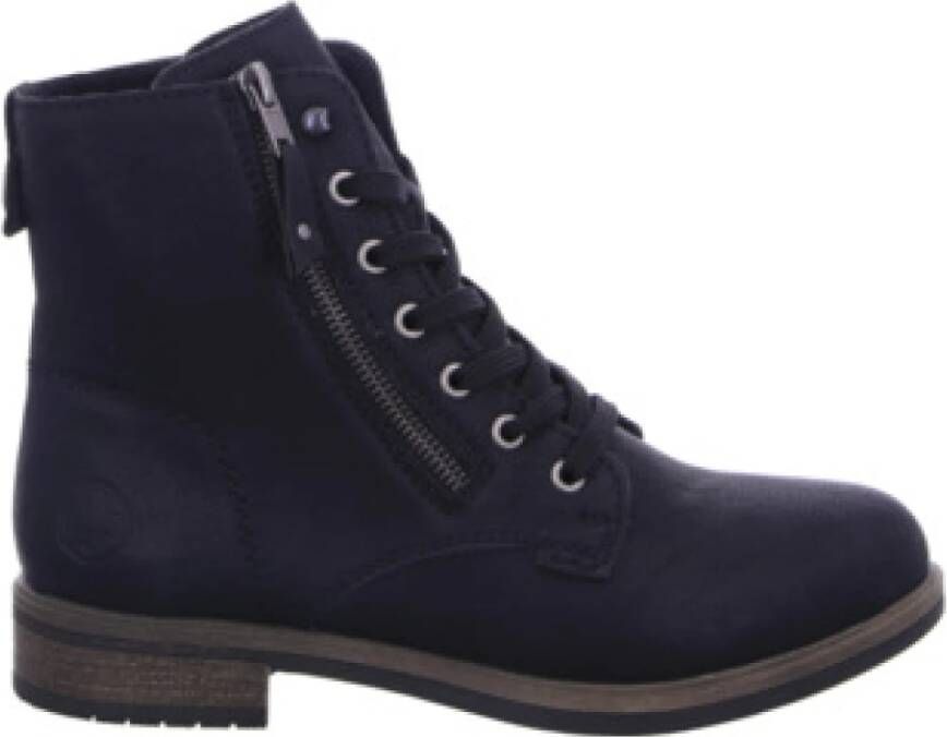 Rieker Veterlaarsjes veterschoenen blokhak in klassieke vorm