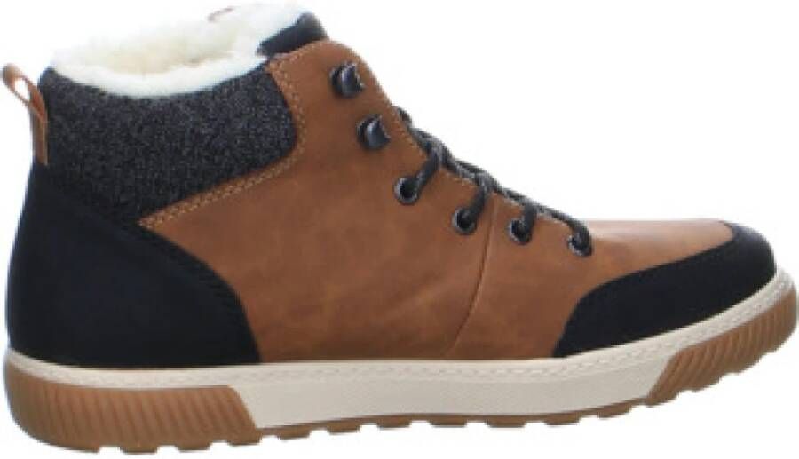 Rieker Zwarte veterschoenen voor heren