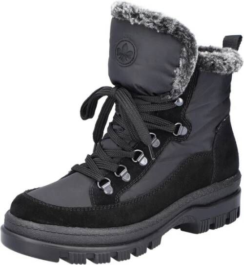 Rieker Zwarte winterlaarzen voor dames