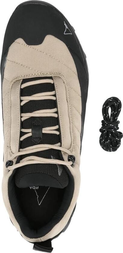 ROA Beige Chunky Lace-Up Sneaker Lug Sole