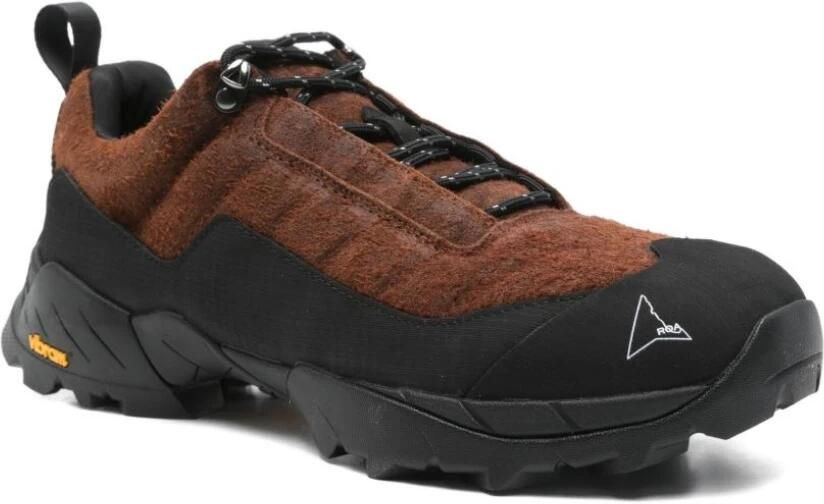 ROA Bruine leren veterschoenen