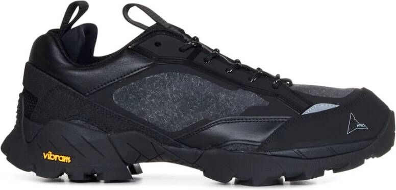 ROA Zwarte waterafstotende wandelsneakers met Vibram zool Zwart Heren