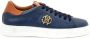Roberto Cavalli Blauwe Leren LowTop Sneakers Blue Heren - Thumbnail 1