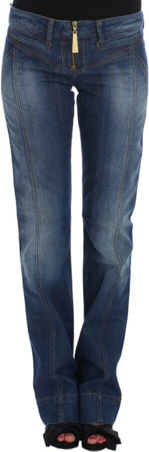 Roberto Cavalli Chique Boot Cut Blauwe Denim Jeans