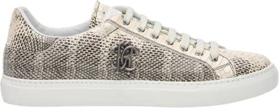 Roberto Cavalli Cobra Print Low-Top Sneakers