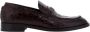 Roberto Cavalli Donkerbruine leren loafers gemaakt in Italië - Thumbnail 1