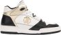 Roberto Cavalli Gelamineerde High-Top Sneakers Zwart Wit Platina - Thumbnail 1