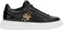 Roberto Cavalli Gouden Detail Leren Sneakers - Thumbnail 1