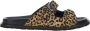 Roberto Cavalli Jaguar Print Platte Sandalen - Thumbnail 1