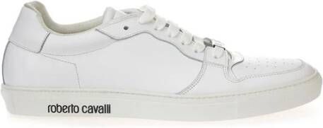 Roberto Cavalli Klassieke Leren Sneaker White Dames