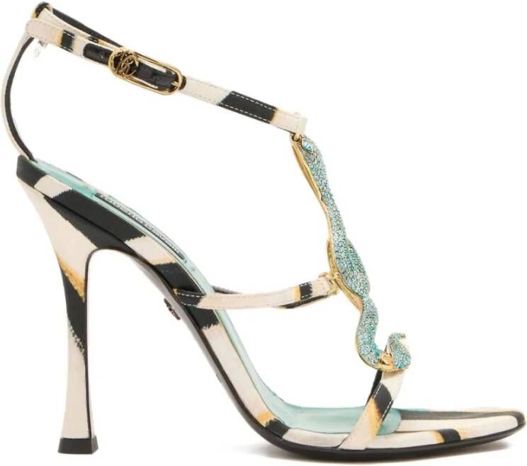 Roberto Cavalli Multikleur Leren Sandalen
