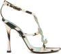 Roberto Cavalli Multikleur Leren Sandalen - Thumbnail 1