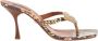 Roberto Cavalli Python Shell Print Hak Sandalen - Thumbnail 1