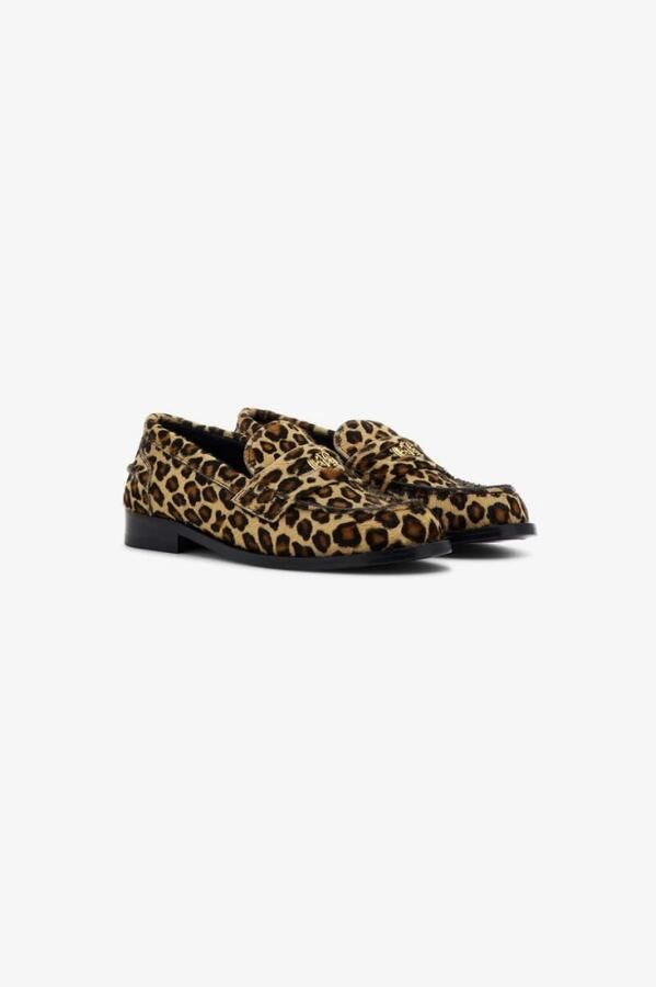 Roberto Cavalli Jaguar Print Mocassins Bruin Vrouw