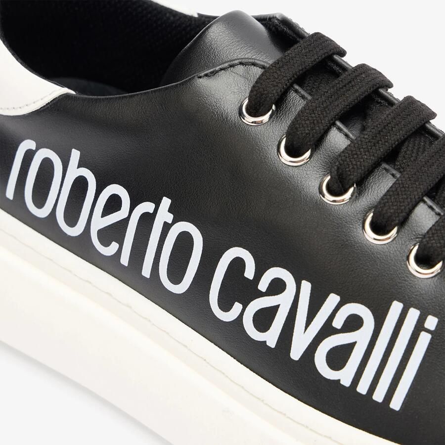 Roberto Cavalli Leren Sneaker Met Logo