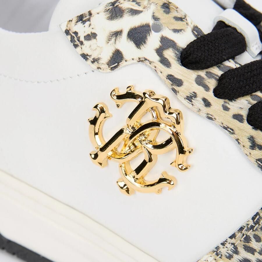 Roberto Cavalli Luipaardprint Sneaker met Monogram RC