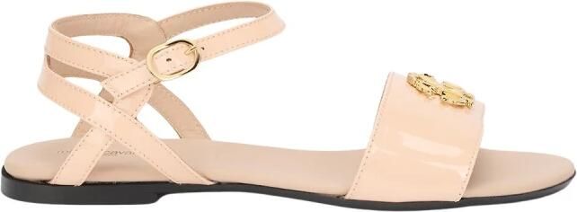 Roberto Cavalli Nude Patent Sandaal met RC Monogram
