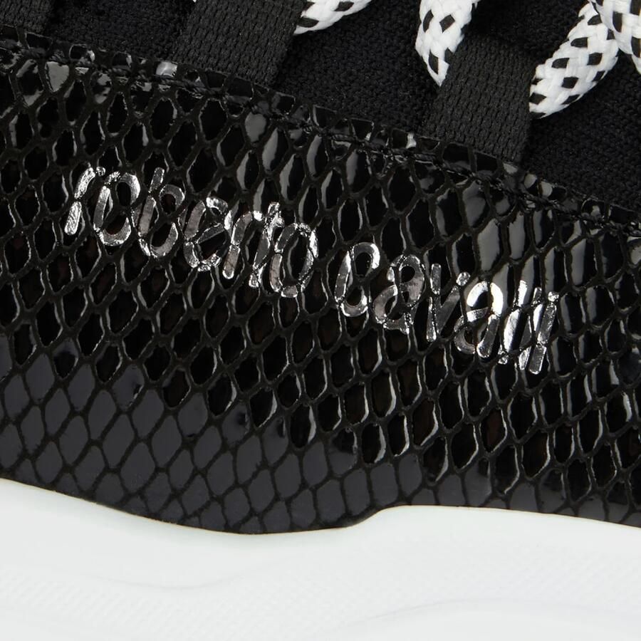 Roberto Cavalli Slip-On Sneakers met slangenprint en veters - Foto 2