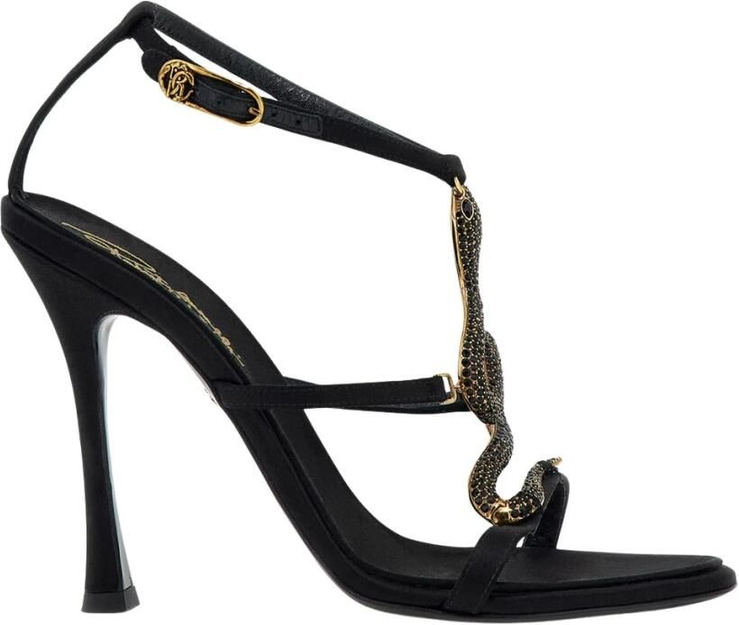 Roberto Cavalli Snake-Embellished Sandals