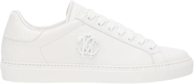 Roberto Cavalli Sandalen met hoge hak en croco-effect van leer
