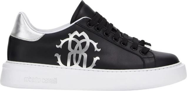 Roberto Cavalli Sneakers met Monogram Mirror Snake